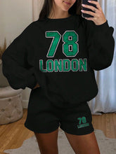 Numeric '78' Logo Drop Shoulder Sweatshirt And Shorts Set
